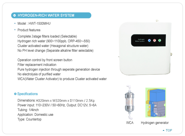 Counter TOP Alkaline Water ionizer